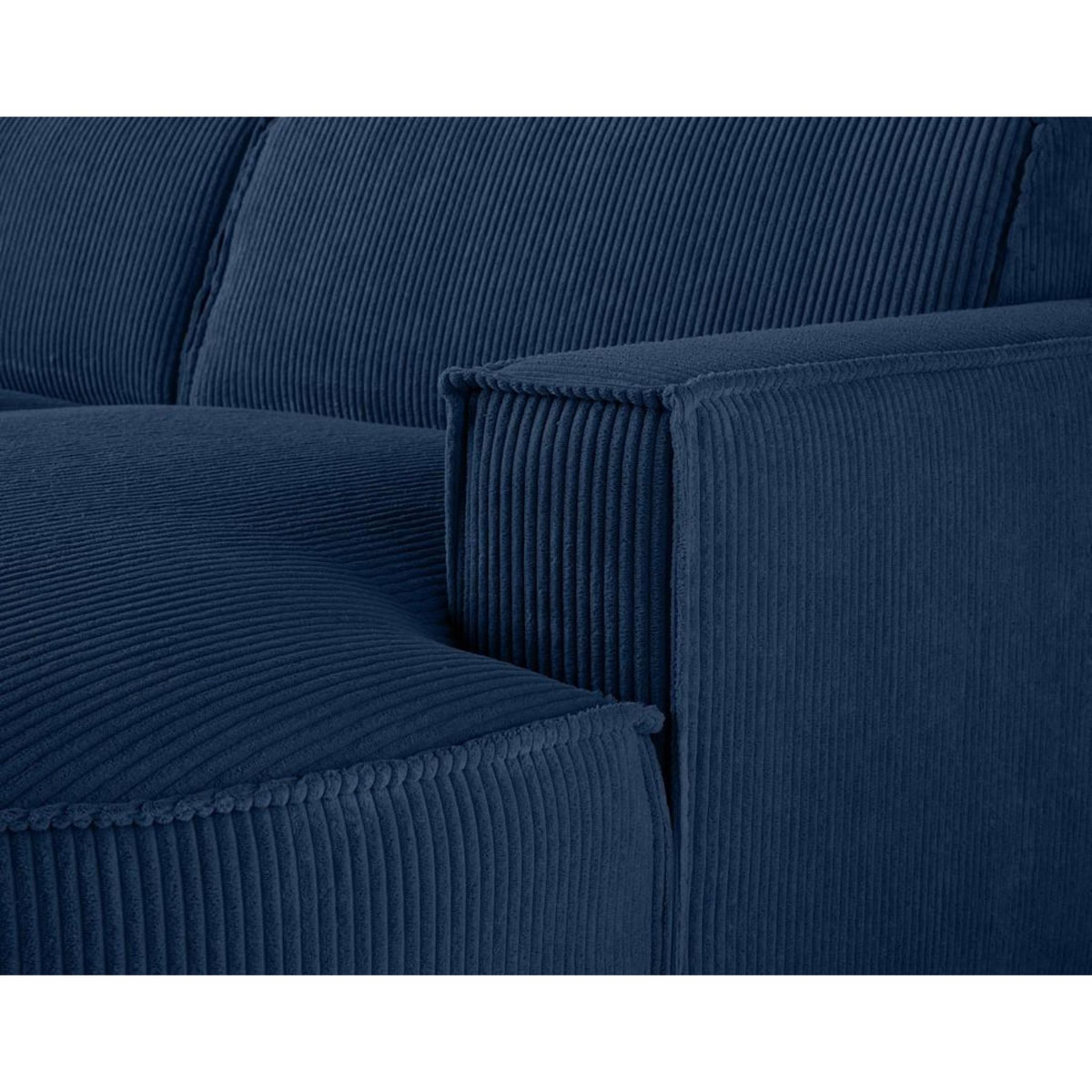 LISA DESIGN Spiaggia - canapé d'angle droit - 5 places - en velours côtelé