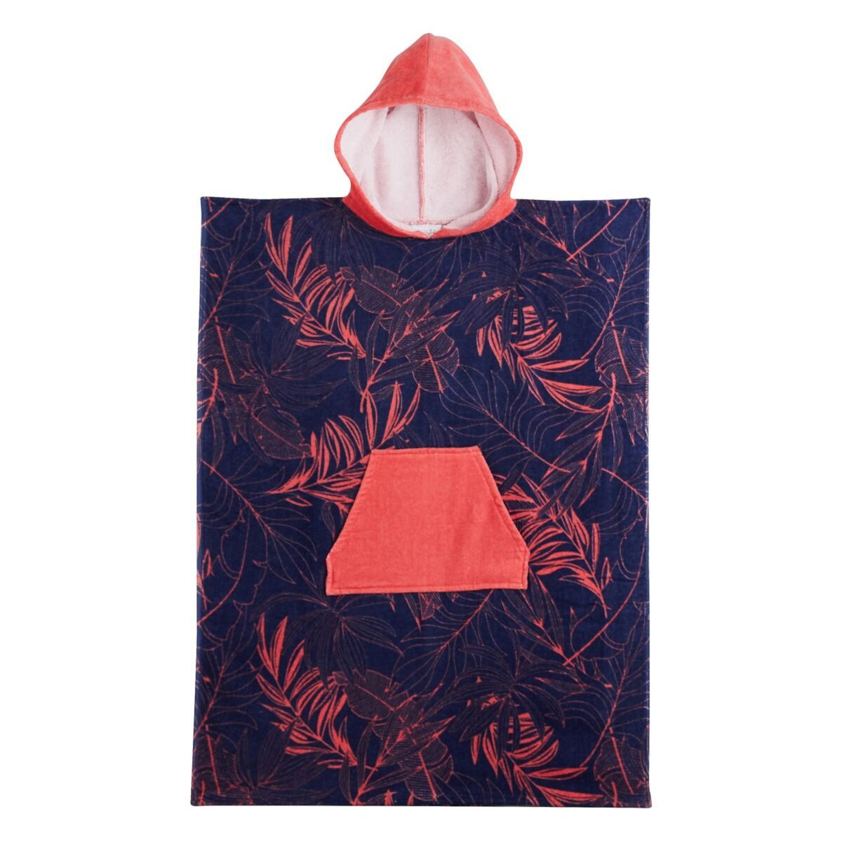 ACTUEL Poncho de plage junior en velours de coton 320g/m² 
