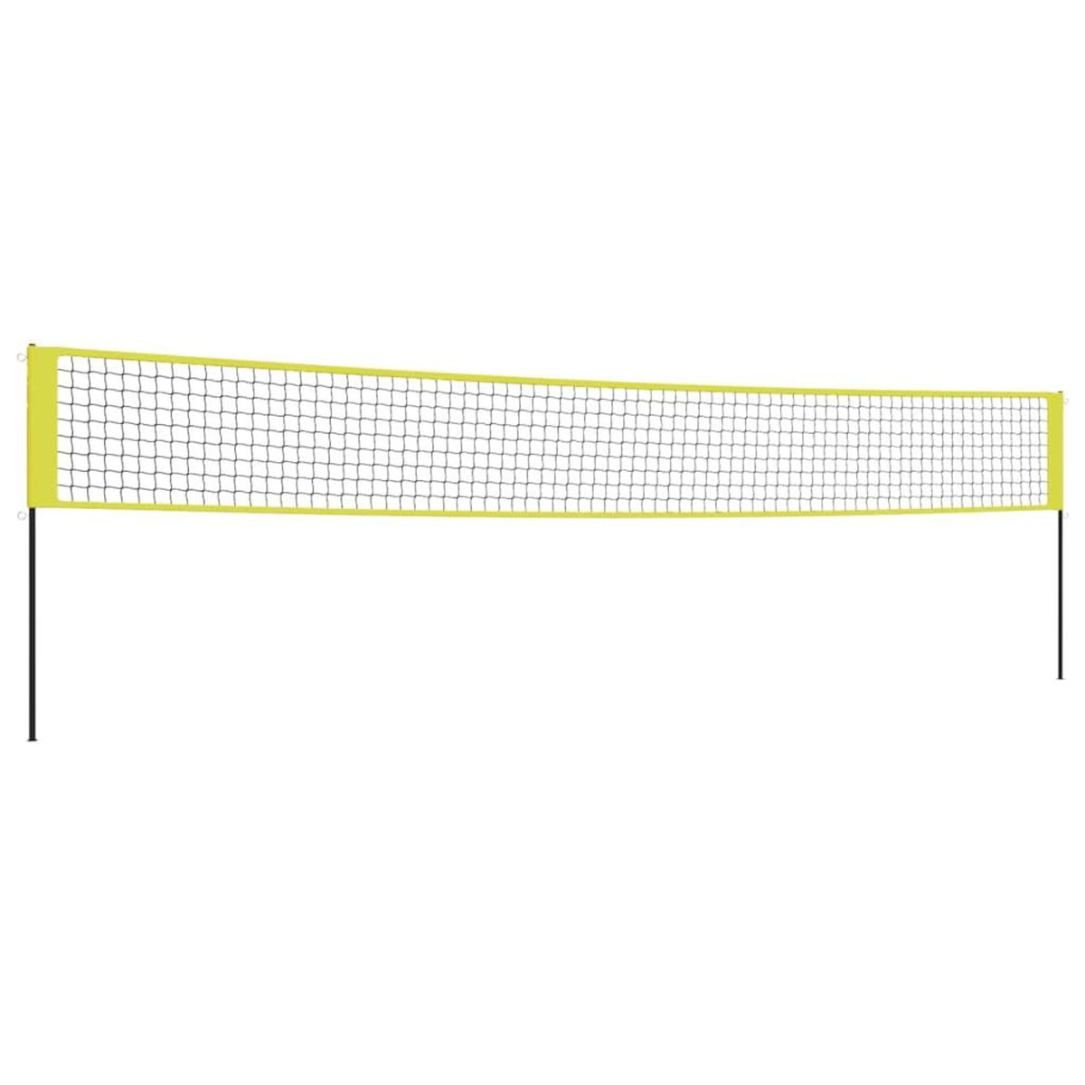 VIDAXL Filet de volley-ball jaune et noir 823x244 cm PE tissu