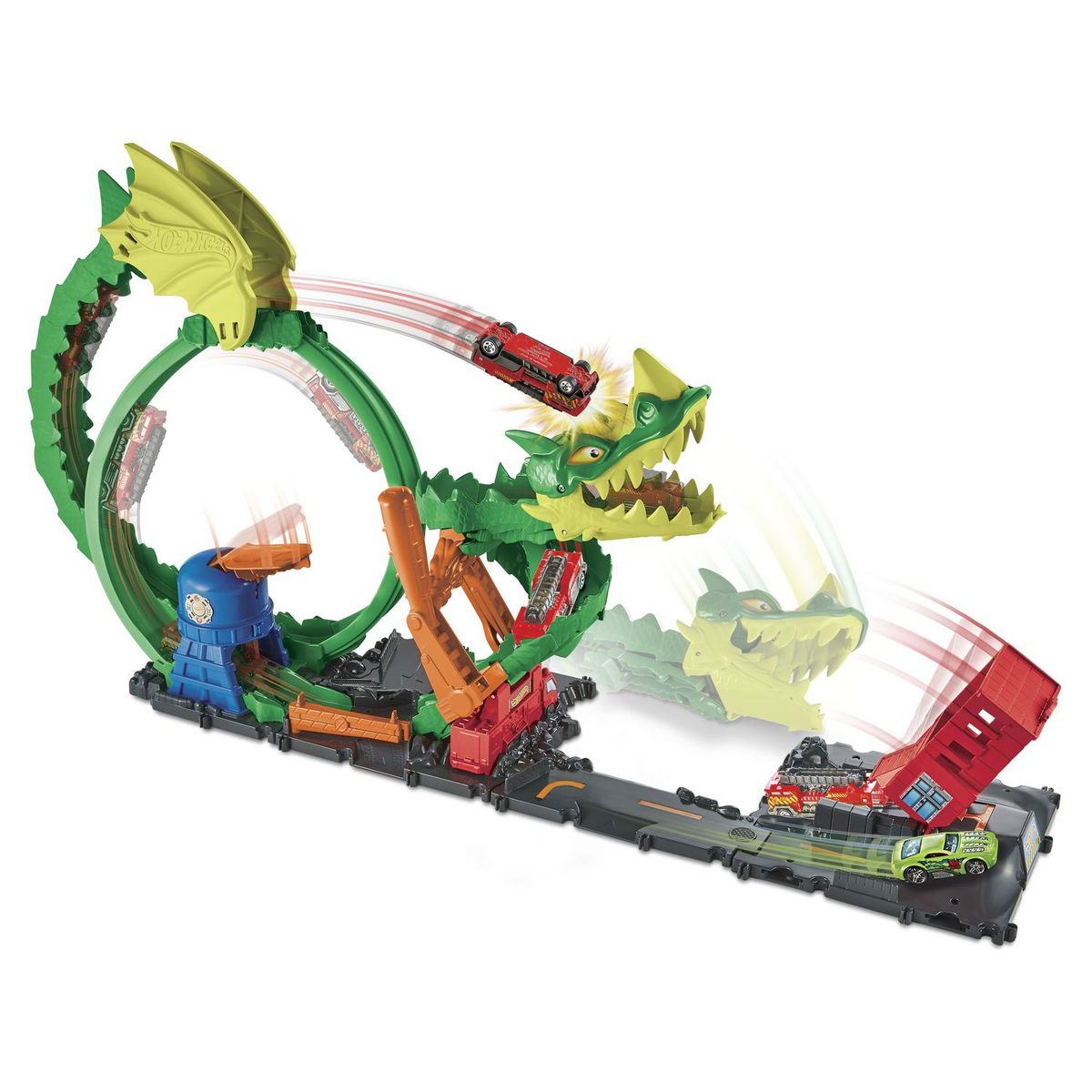 HOT WHEELS Coffret attaque du dragon Hot Wheels