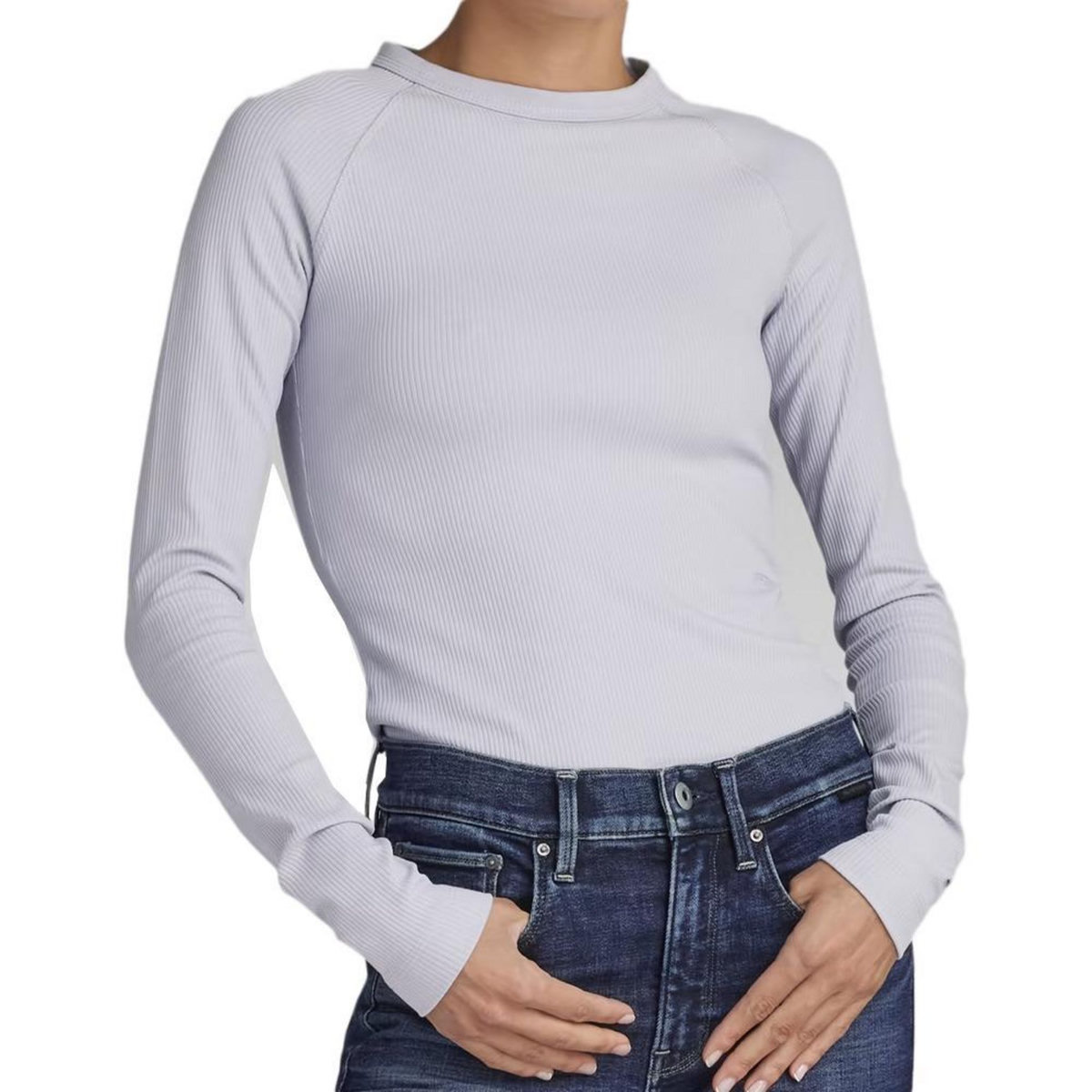 G-Star Raw T shirt  anches Longues  auve G Star Femme D23343