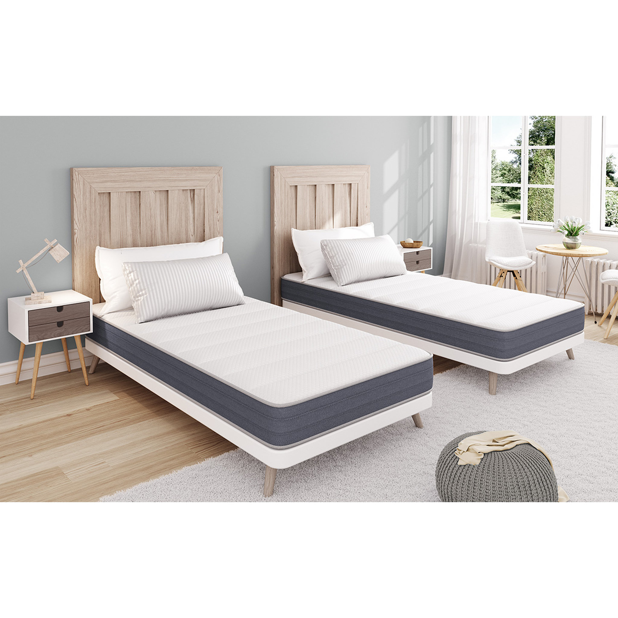 Voir la diapositive 2 : OBED Matelas mousse 90x190 cm MEMORY FIRST