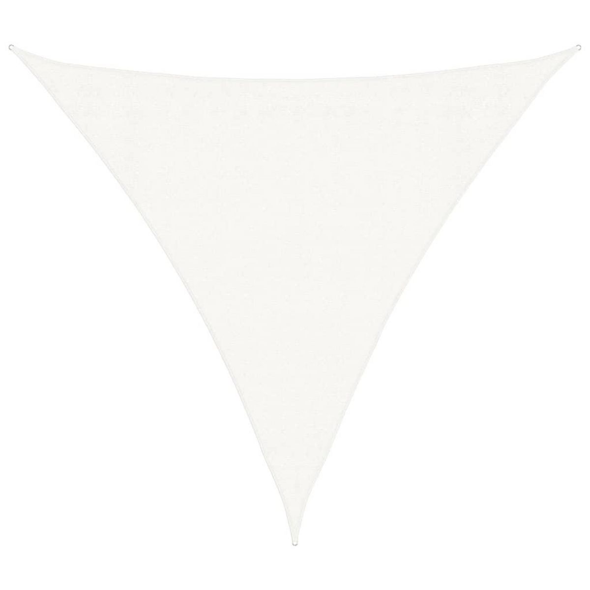 VIDAXL Voile d'ombrage PEHD Triangulaire 3,6 x 3,6 x 3,6 m Blanc