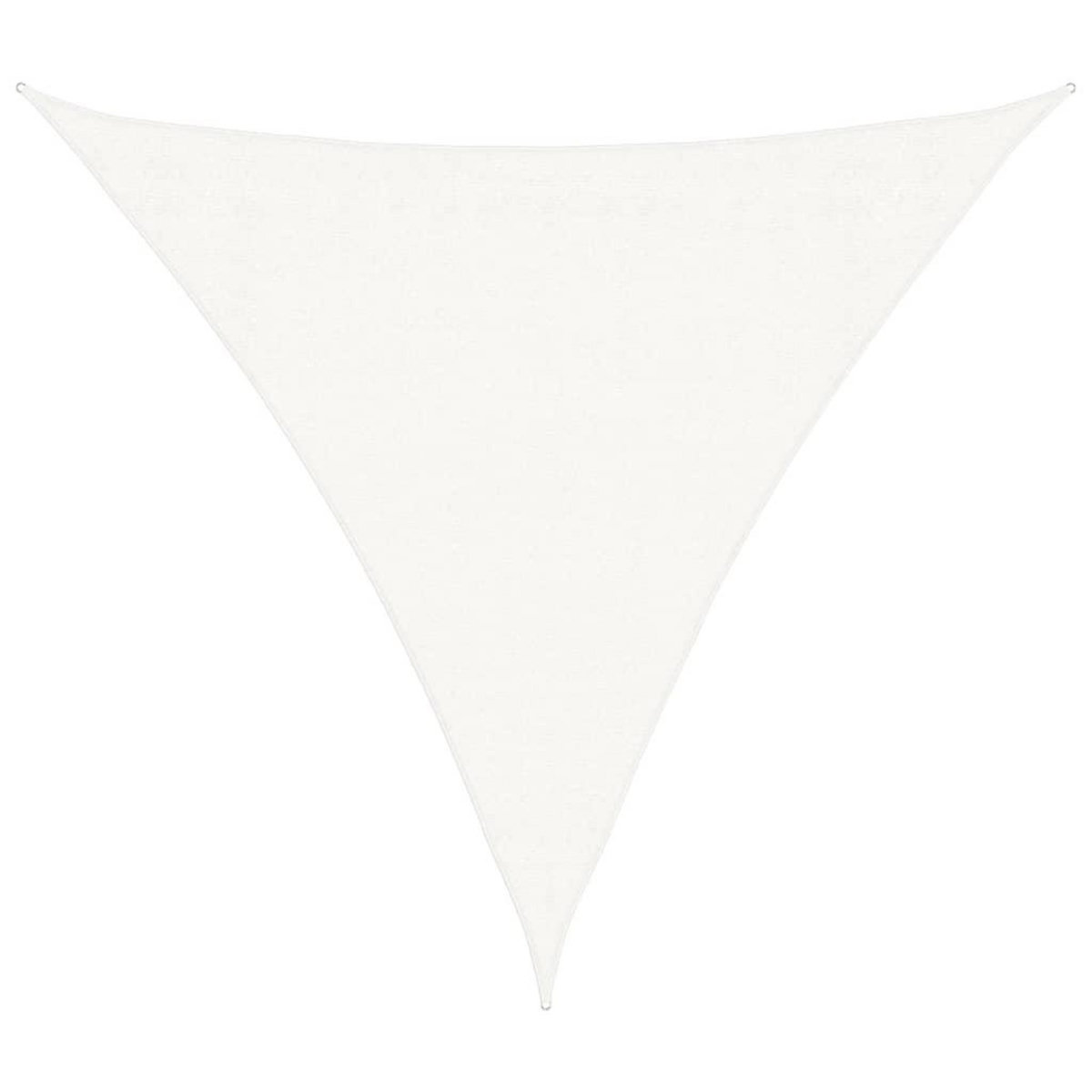 VIDAXL Voile d'ombrage PEHD Triangulaire 3,6 x 3,6 x 3,6 m Blanc