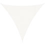 Voir la diapositive 2 : VIDAXL Voile d'ombrage PEHD Triangulaire 3,6 x 3,6 x 3,6 m Blanc