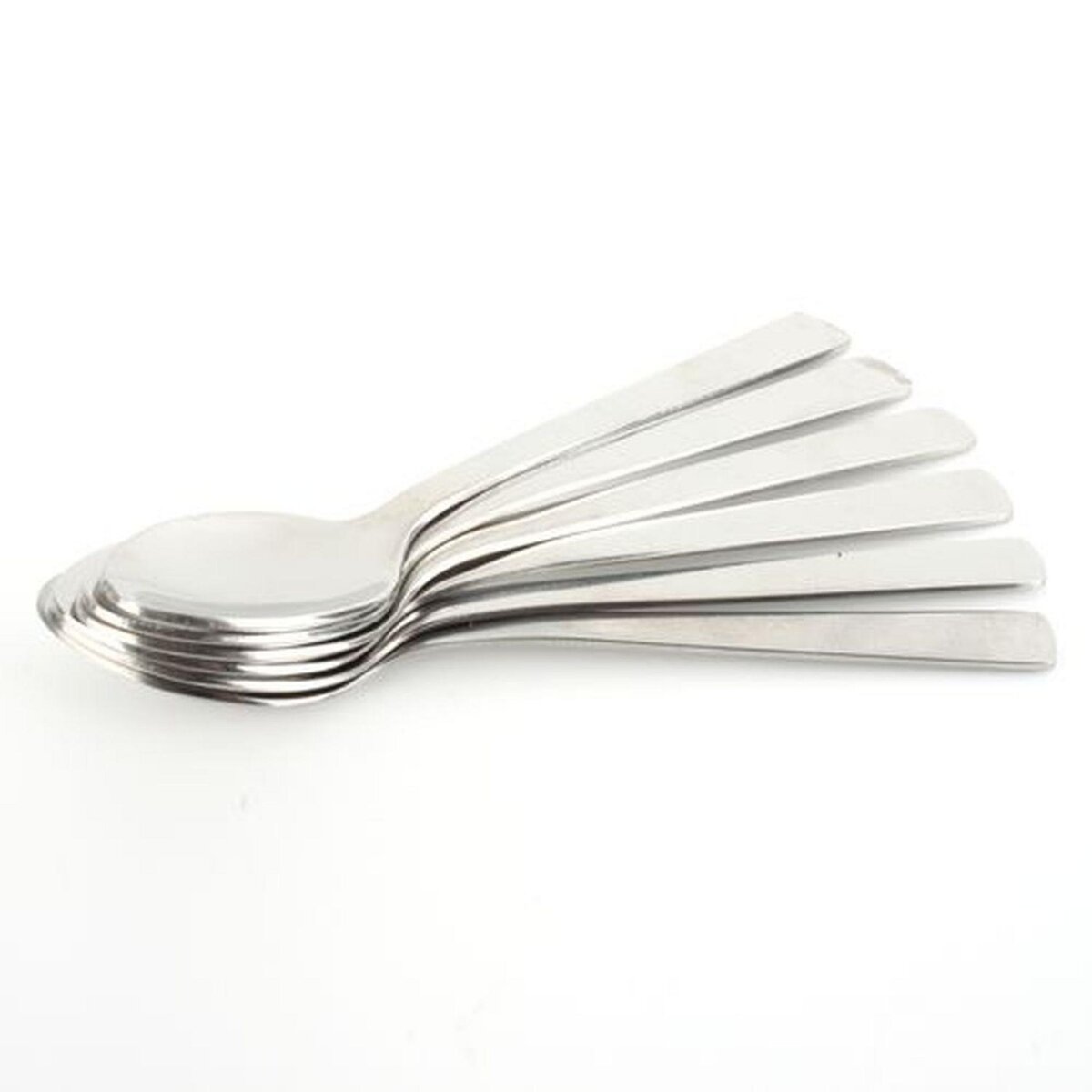 TOILINUX 12 Cuillères à café en inox Moka - Argent