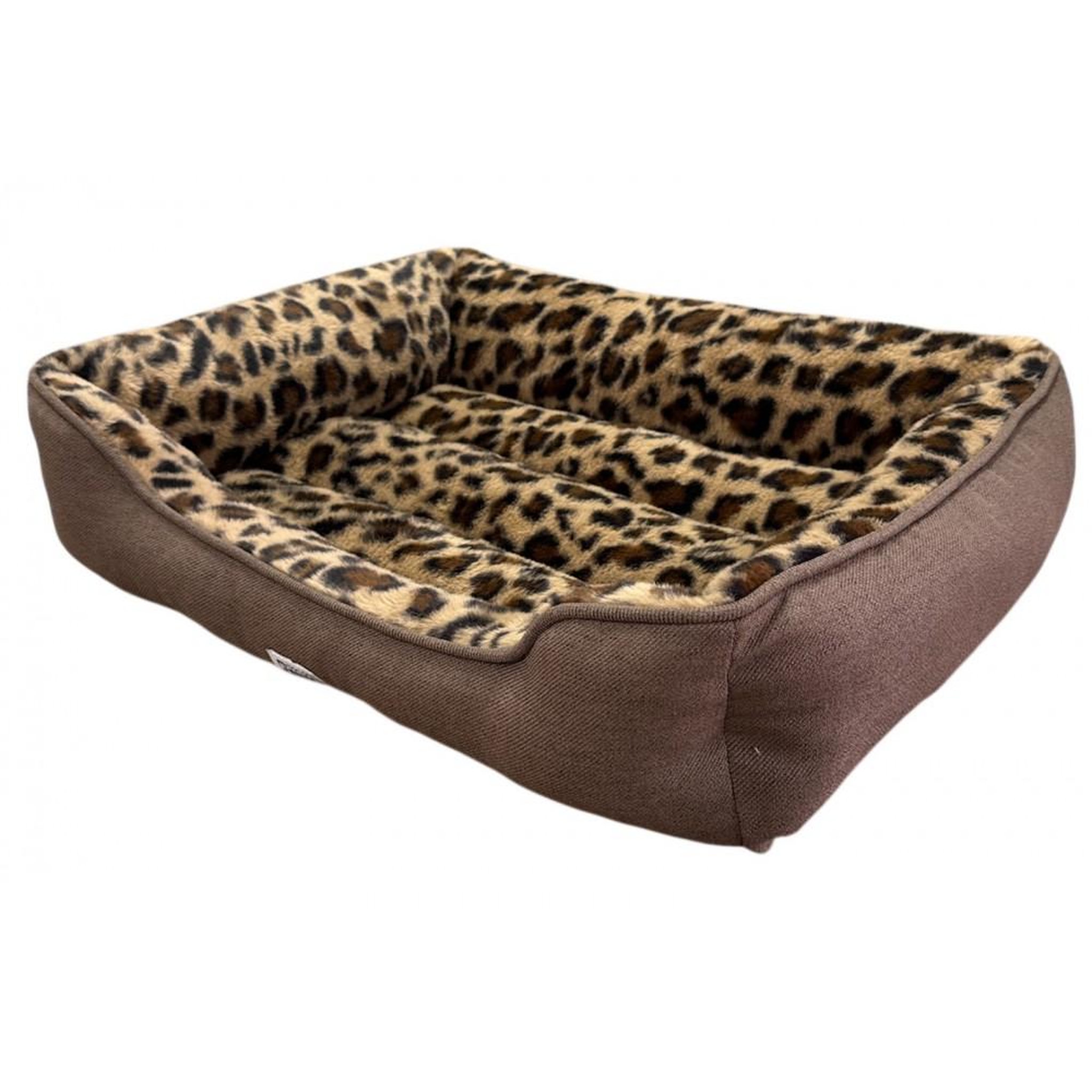 Voir la diapositive 2 : MON AMI LUKI Panier léopard antidérapant et confortable pour chien