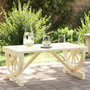 Voir la diapositive 1 : VIDAXL Table basse de jardin 90x50x40 cm bois de sapin massif