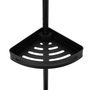 Voir la diapositive 2 : FIVE Étagère de Douche  Téléscopique  240cm Noir