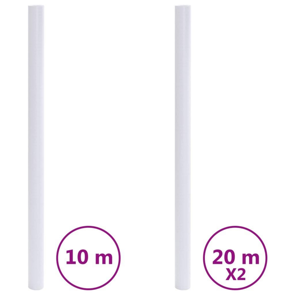 VIDAXL Films pour fenetre depoli transparent gris PVC