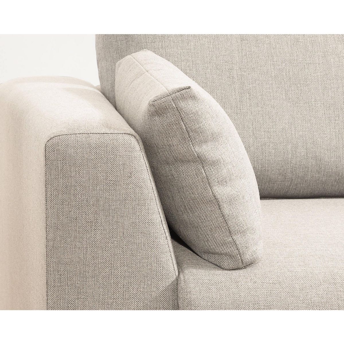 LISA DESIGN Tala - canapé d'angle droit - convertible avec coffre - 4 places - en tissu