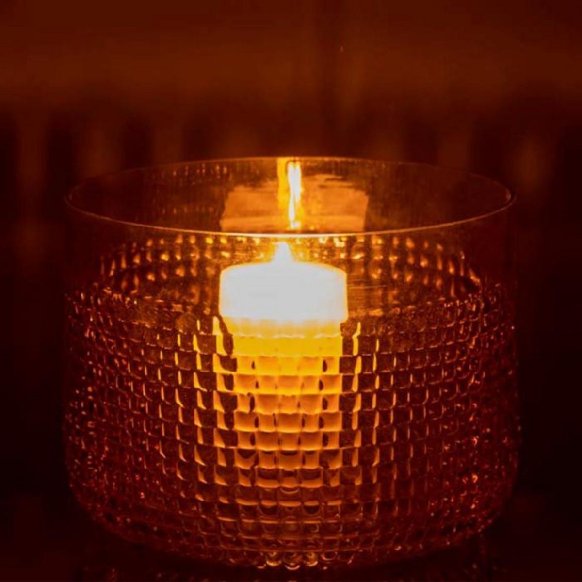 Paris Prix Vase Design en Verre  Motifa  17cm Orange