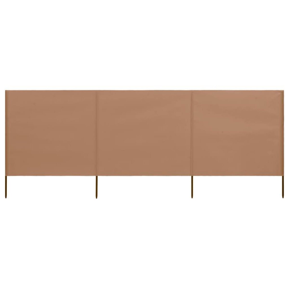 VIDAXL Paravent 3 panneaux Tissu 400 x 160 cm Taupe