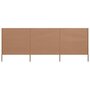 Voir la diapositive 1 : VIDAXL Paravent 3 panneaux Tissu 400 x 160 cm Taupe