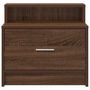 Voir la diapositive 4 : VIDAXL Table de chevet avec tiroir chene marron 51x31x47 cm