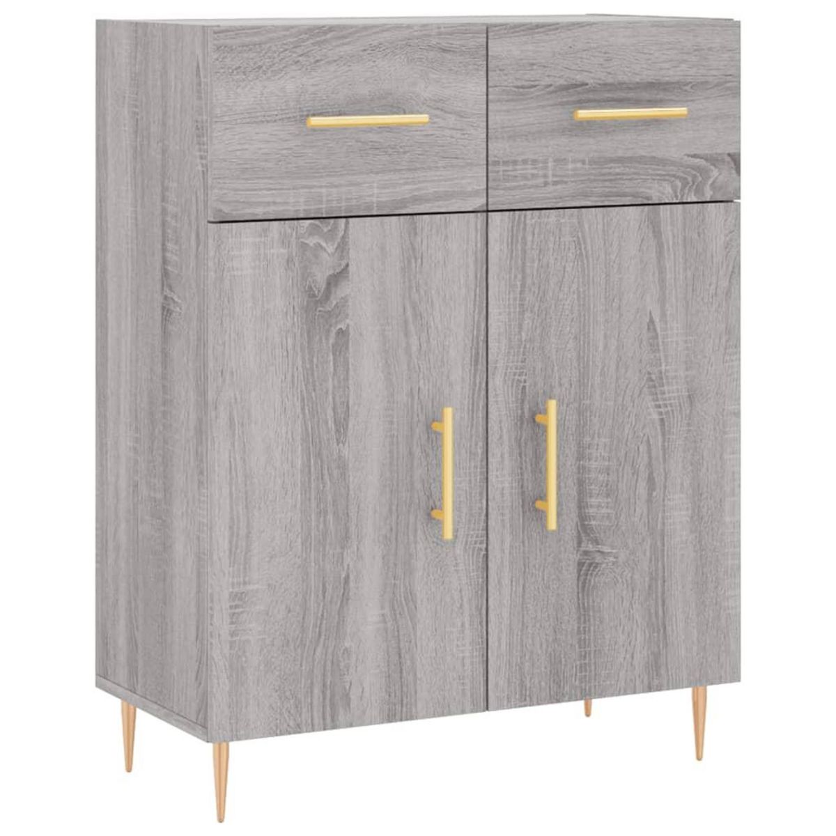 VIDAXL Buffet sonoma gris 69,5x34x90 cm bois d'ingenierie