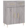 Voir la diapositive 2 : VIDAXL Buffet sonoma gris 69,5x34x90 cm bois d'ingenierie