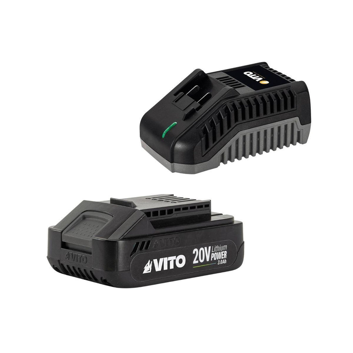 VITO Taille haies sans fil 20V + Batterie lithium 3.0AH Lame 51Cm Chargeur Rapide VITO