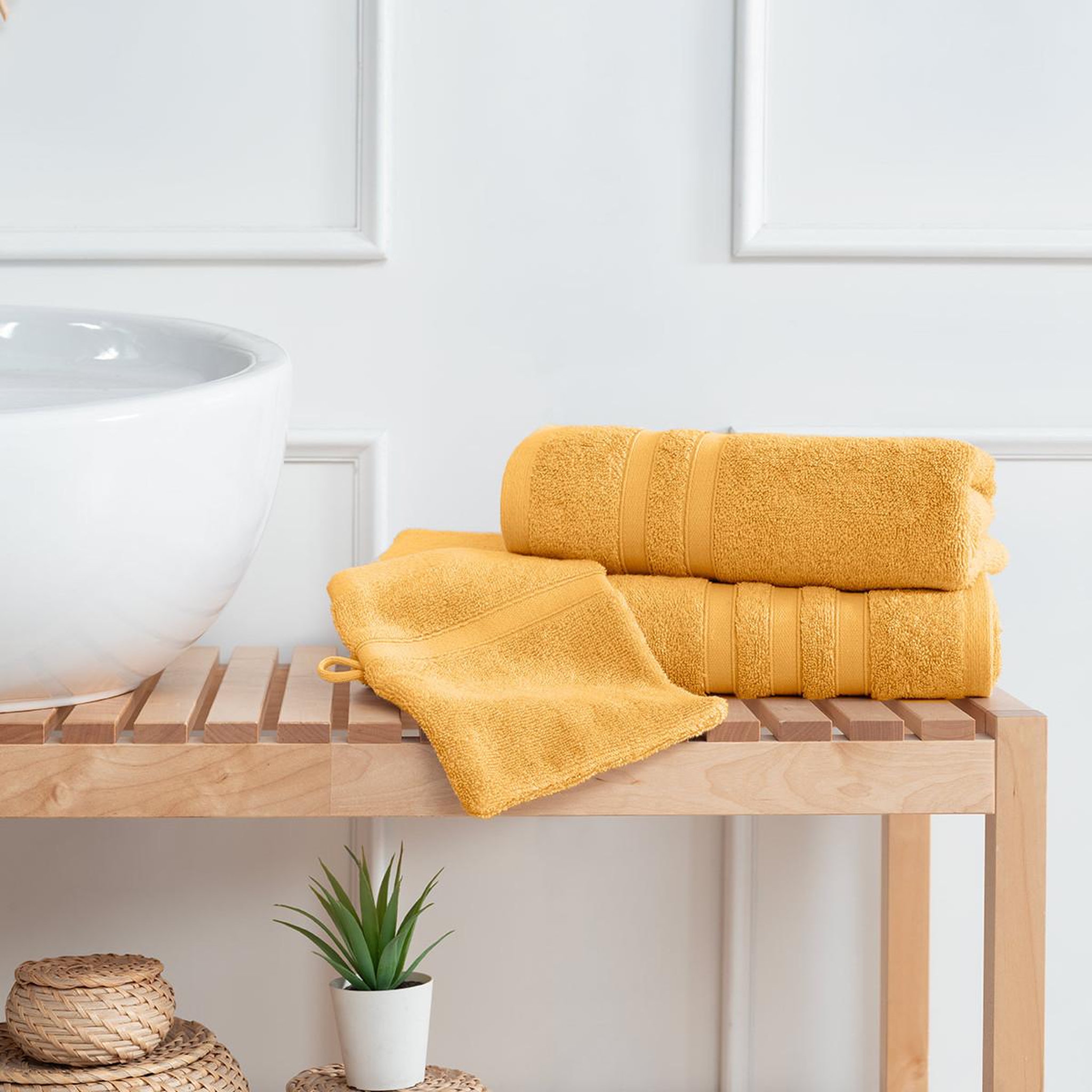 Voir la diapositive 6 : Sensei Maison Ensemble de bain 3 pièces 600 g/m² SENSILK