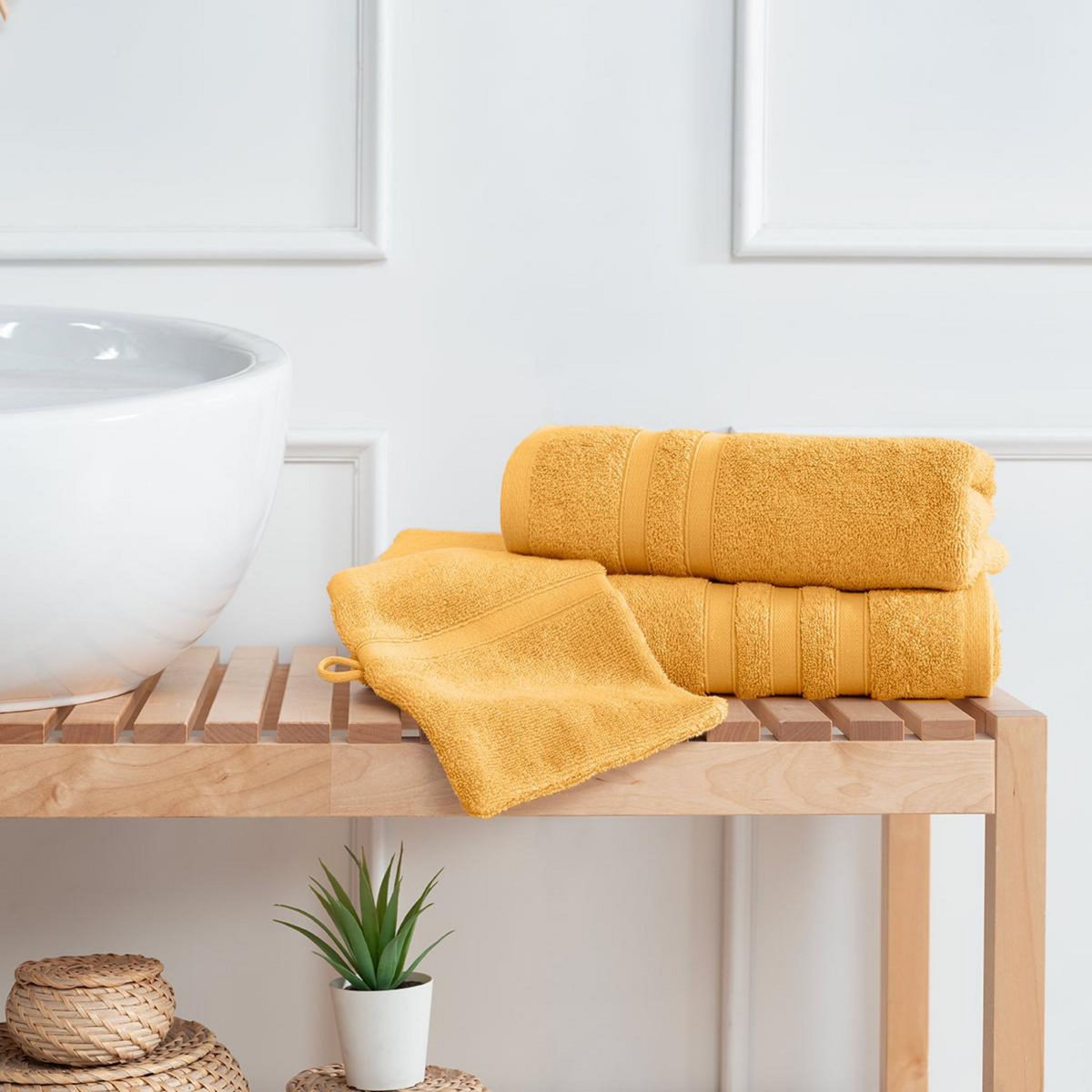 Sensei Maison Ensemble de bain 3 pièces 600 g/m² SENSILK