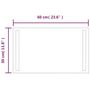 Voir la diapositive 5 : VIDAXL Miroir de salle de bain a LED 60x30 cm