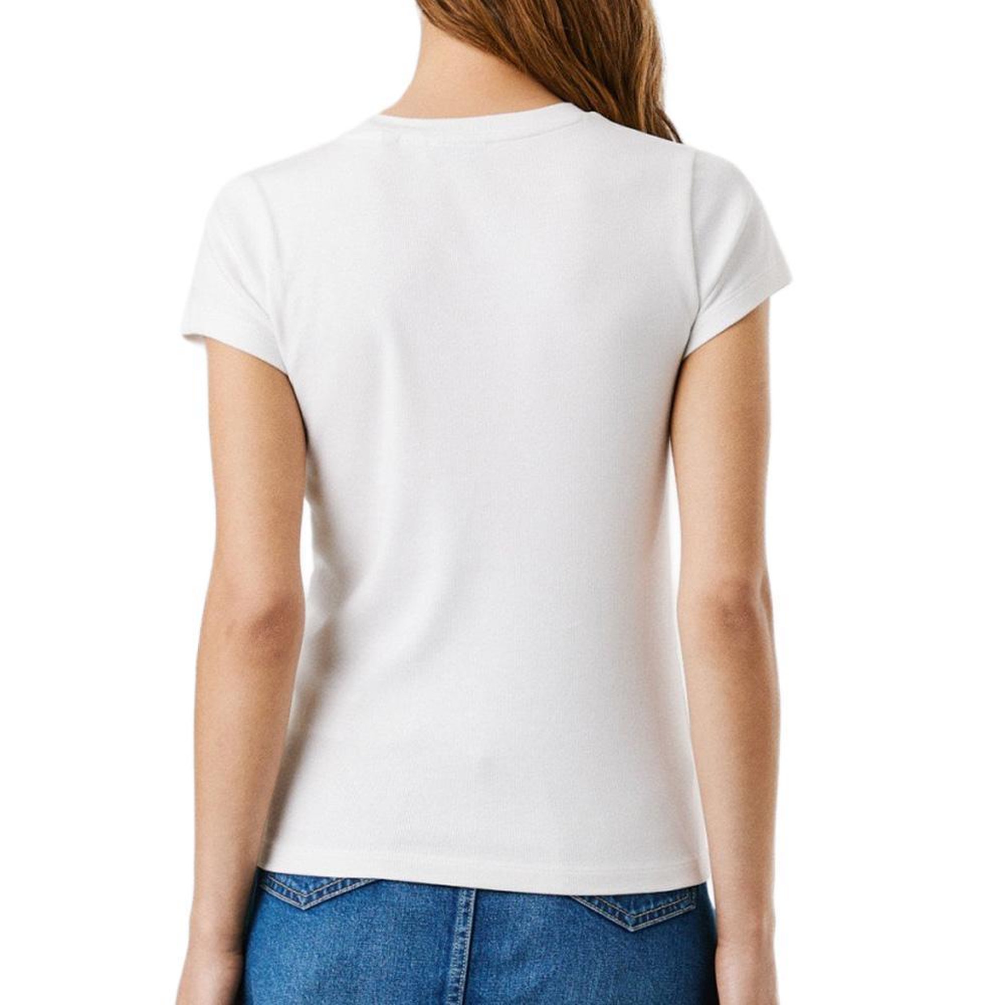 Voir la diapositive 2 : Pepe Jeans T-Shirt Blanc Femme Pepe jeans PL506037