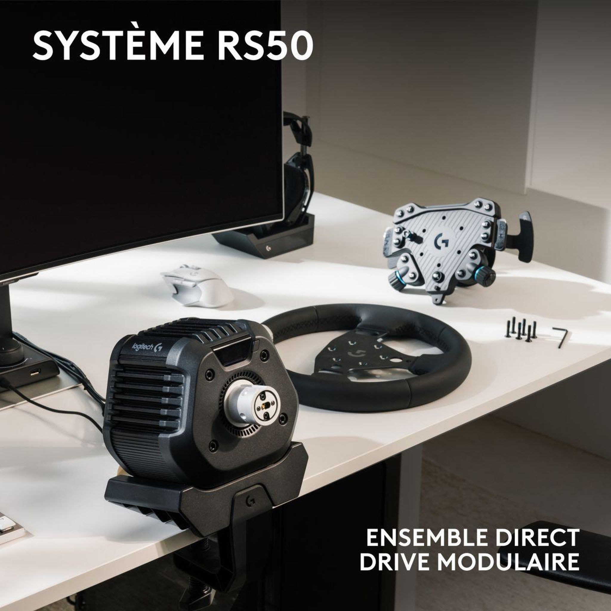 Voir la diapositive 3 : Logitech Volant G RS50 System Direct Drive pour Xbox/PC