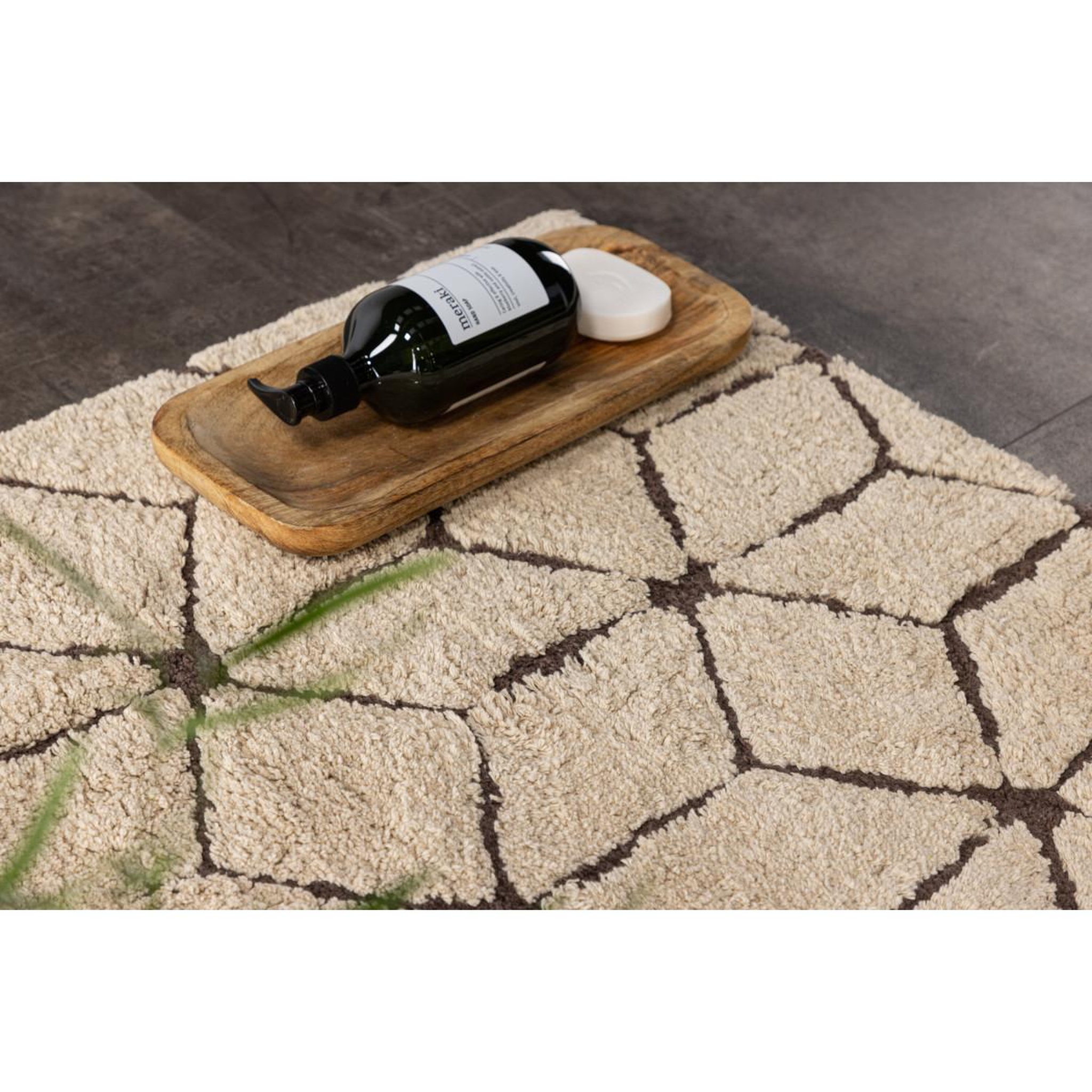 Voir la diapositive 5 : Paris Prix Tapis de salle de bain  petrus  60x90cm marron