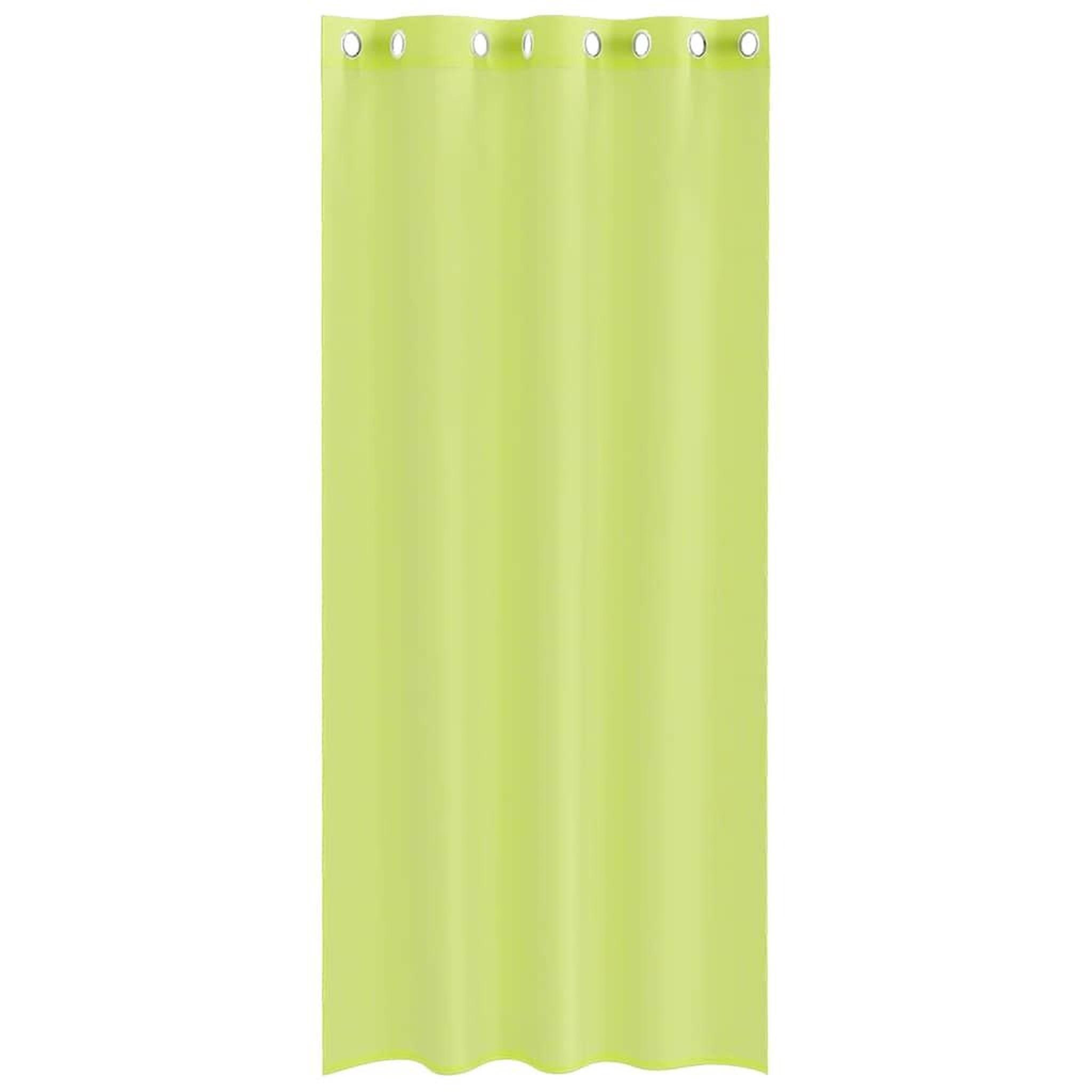 Voir la diapositive 4 : VIDAXL Rideaux en voile avec œillets 2 pcs vert pomme 140x225 cm