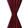 Voir la diapositive 3 : VIDAXL 2 pcs Rideau a Passant Micro Satin Bordeaux 140 x 225 cm