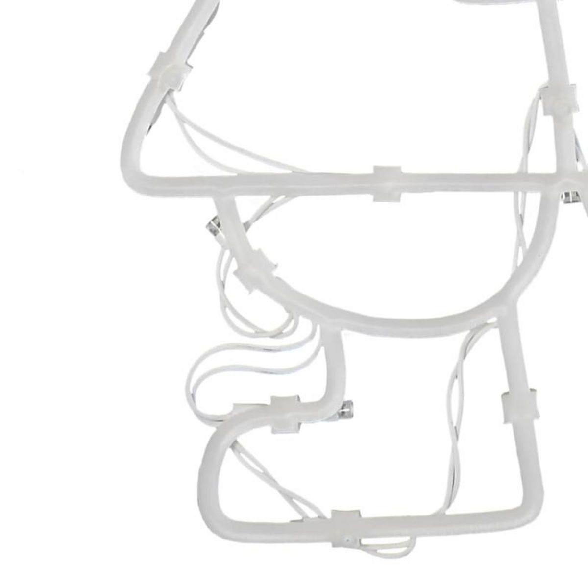 VIDAXL Lumières de Noël silhouette du Père Noël 2 pcs 35 LED