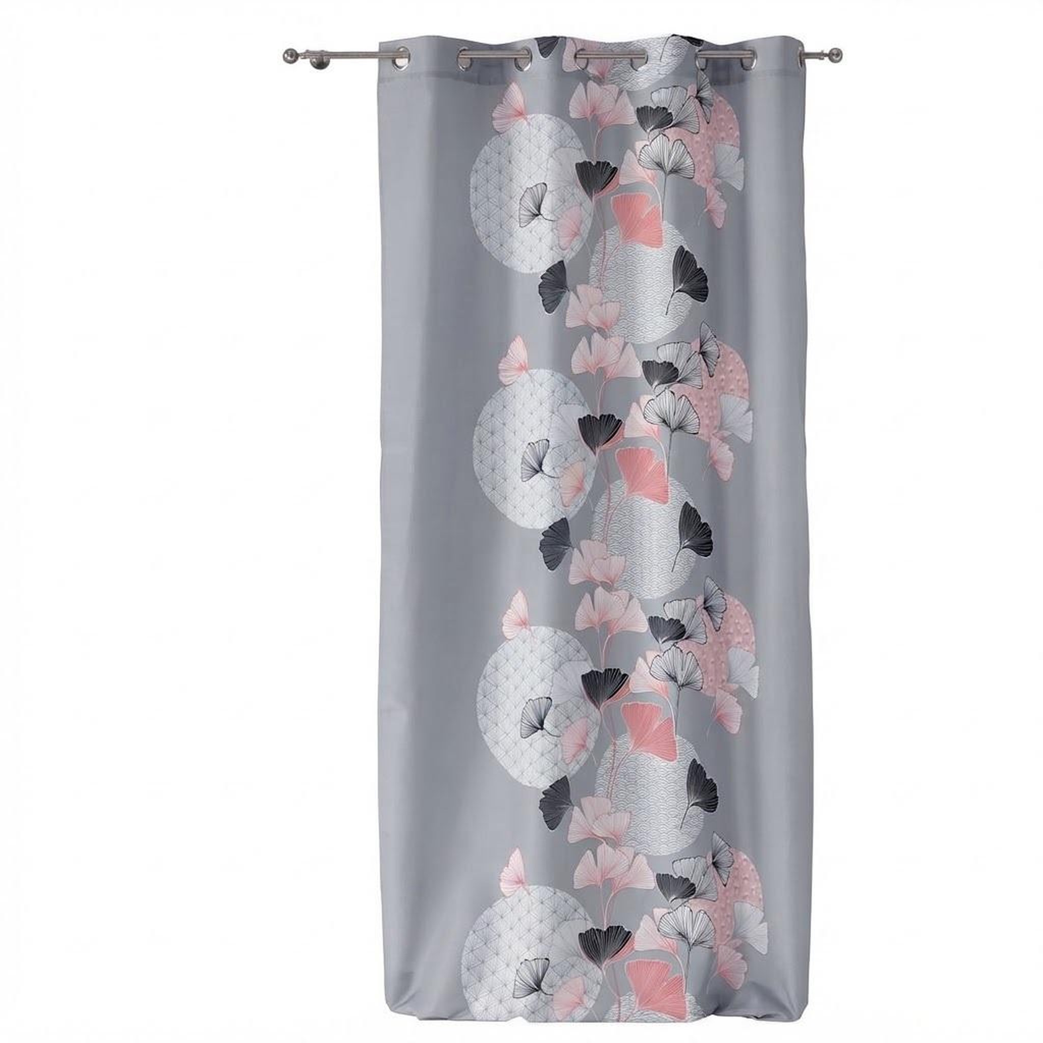 Eden Rideau a oeillets blush eden design et moderne. Coloris disponibles : Gris