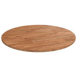 VIDAXL Dessus de table rond Marron clair Ø40x1,5 cm Bois chene traite
