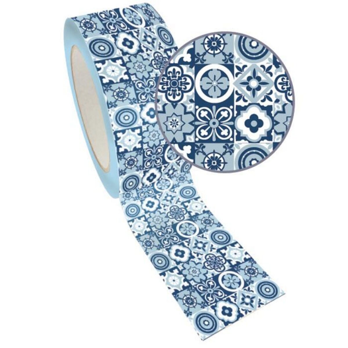 Graine créative Masking Tape XL bleu 4,8 cm x 8 m - Carrelage