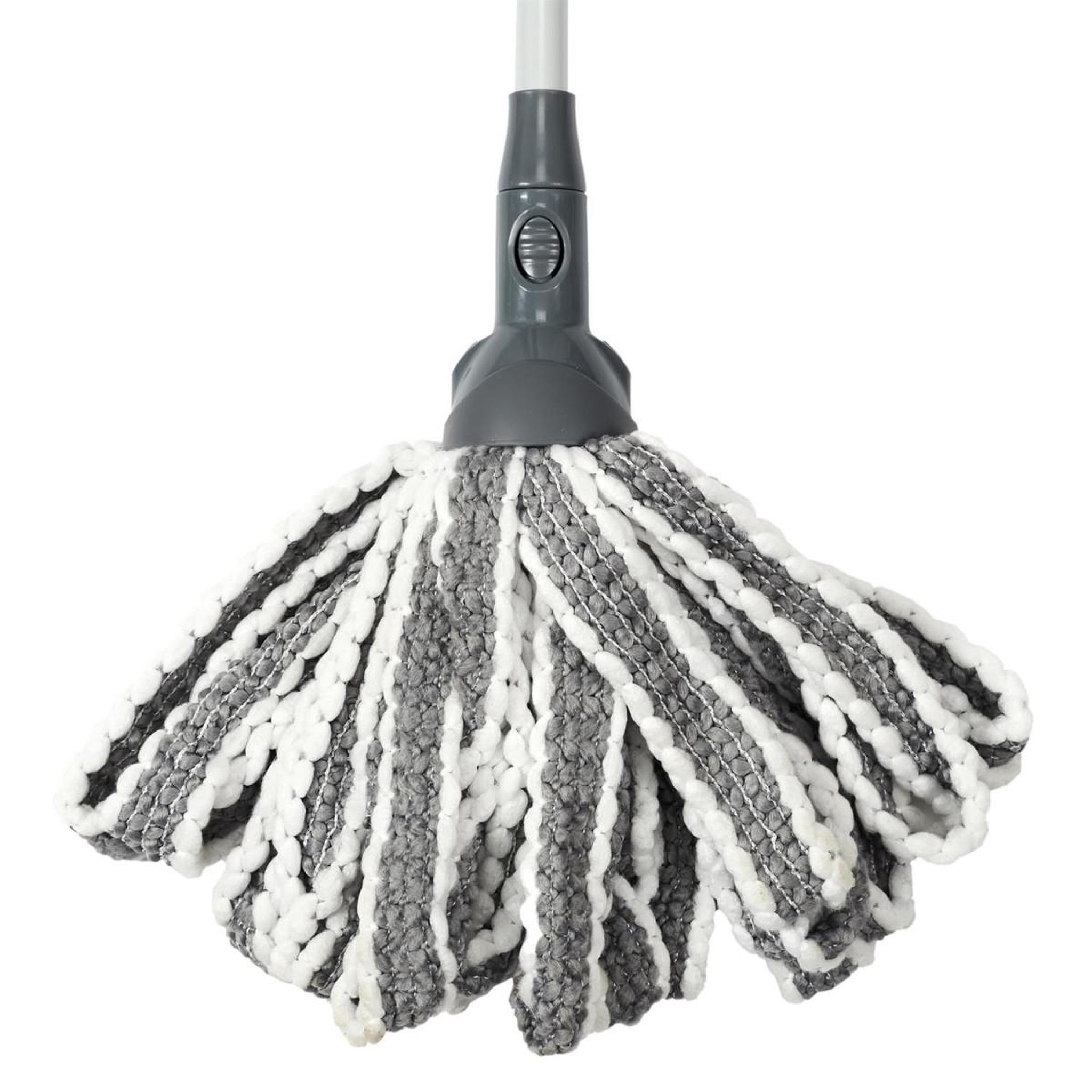Voir la diapositive 4 : Je cherche une idee Set ménage multifonction  1 balai & 5 têtes  80cm gris
