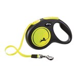 Trixie Laisse sangle - TRIXIE - 209321 - flexi New NEON - 5 m - Jaune fluo