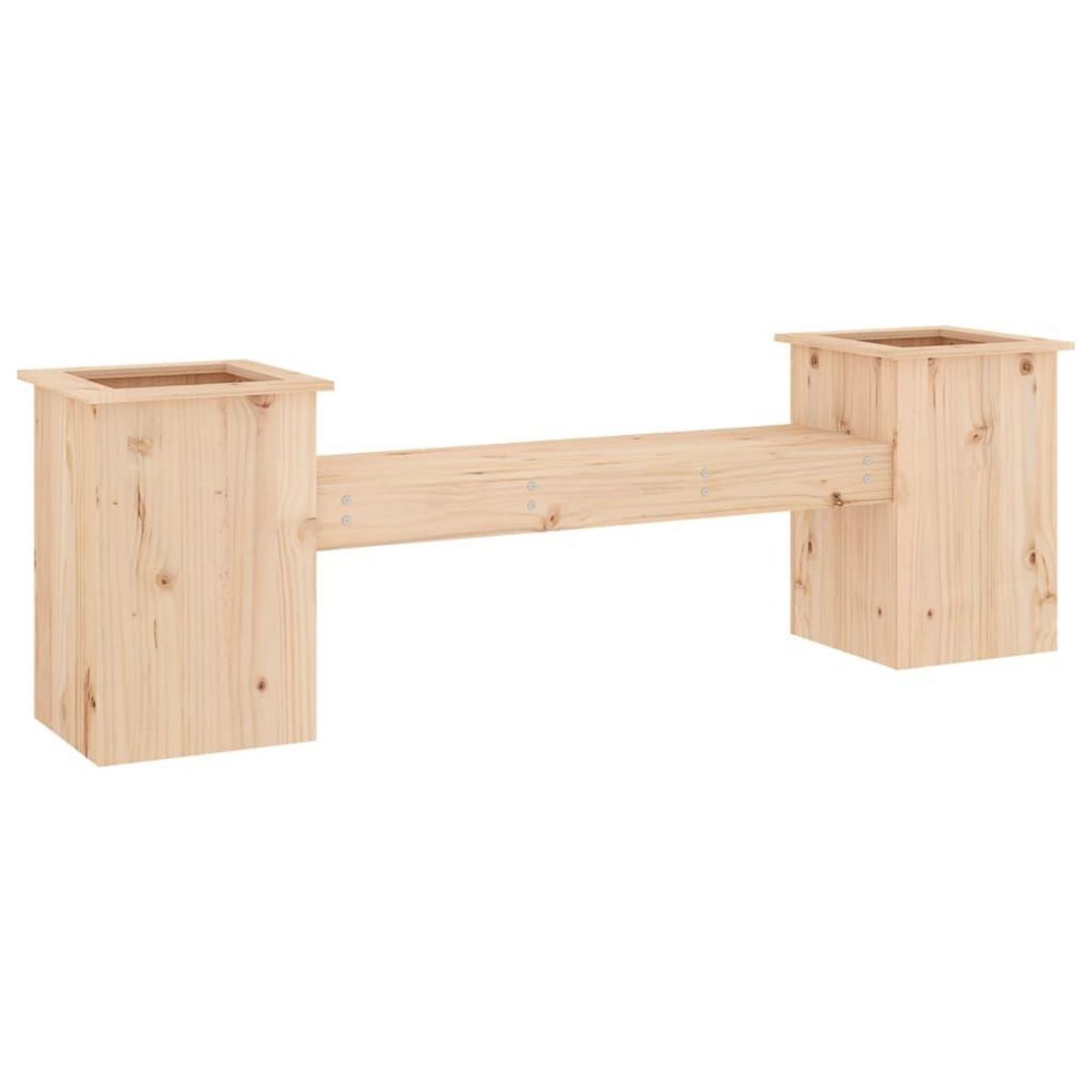VIDAXL Banc avec jardinieres 184,5x39,5x56,5 cm bois massif de pin