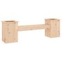 Voir la diapositive 2 : VIDAXL Banc avec jardinieres 184,5x39,5x56,5 cm bois massif de pin