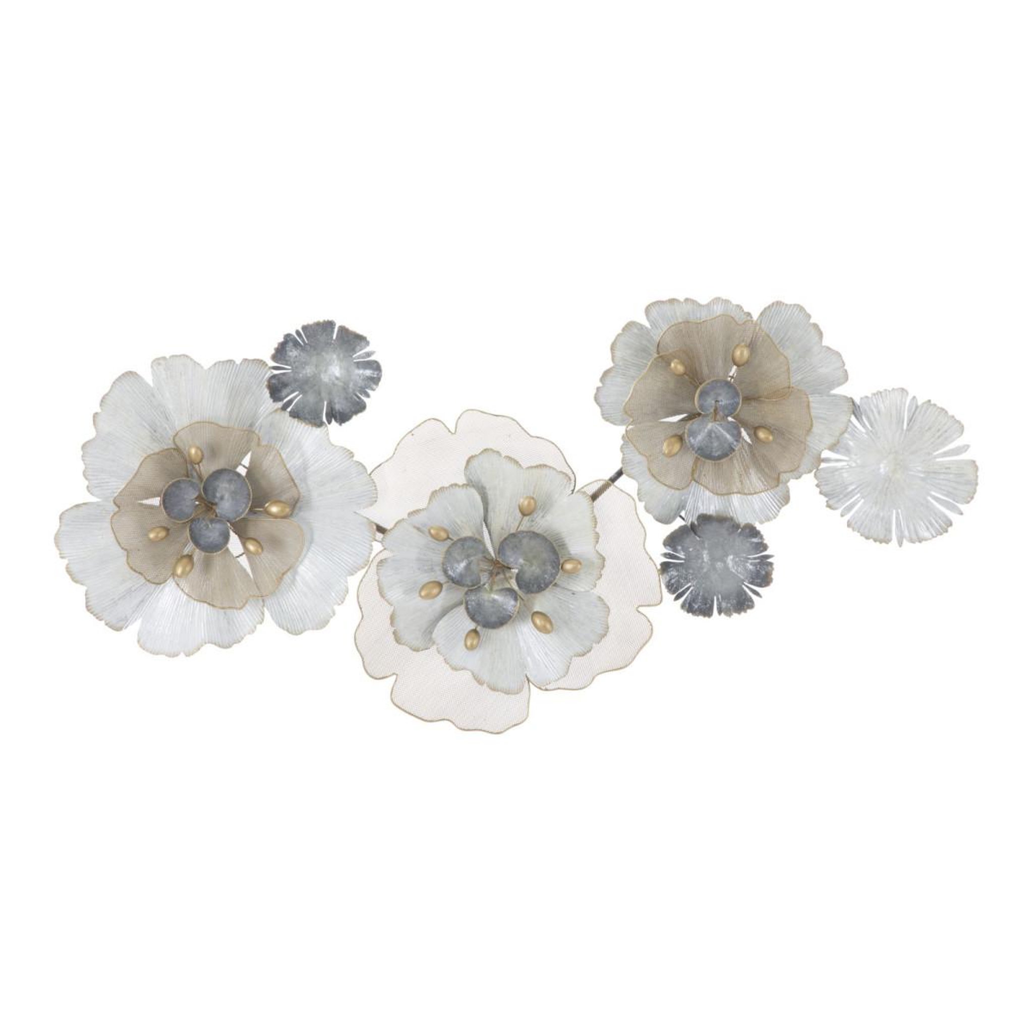 Paris Prix Décoration murale en métal  flowery  119cm multicolore