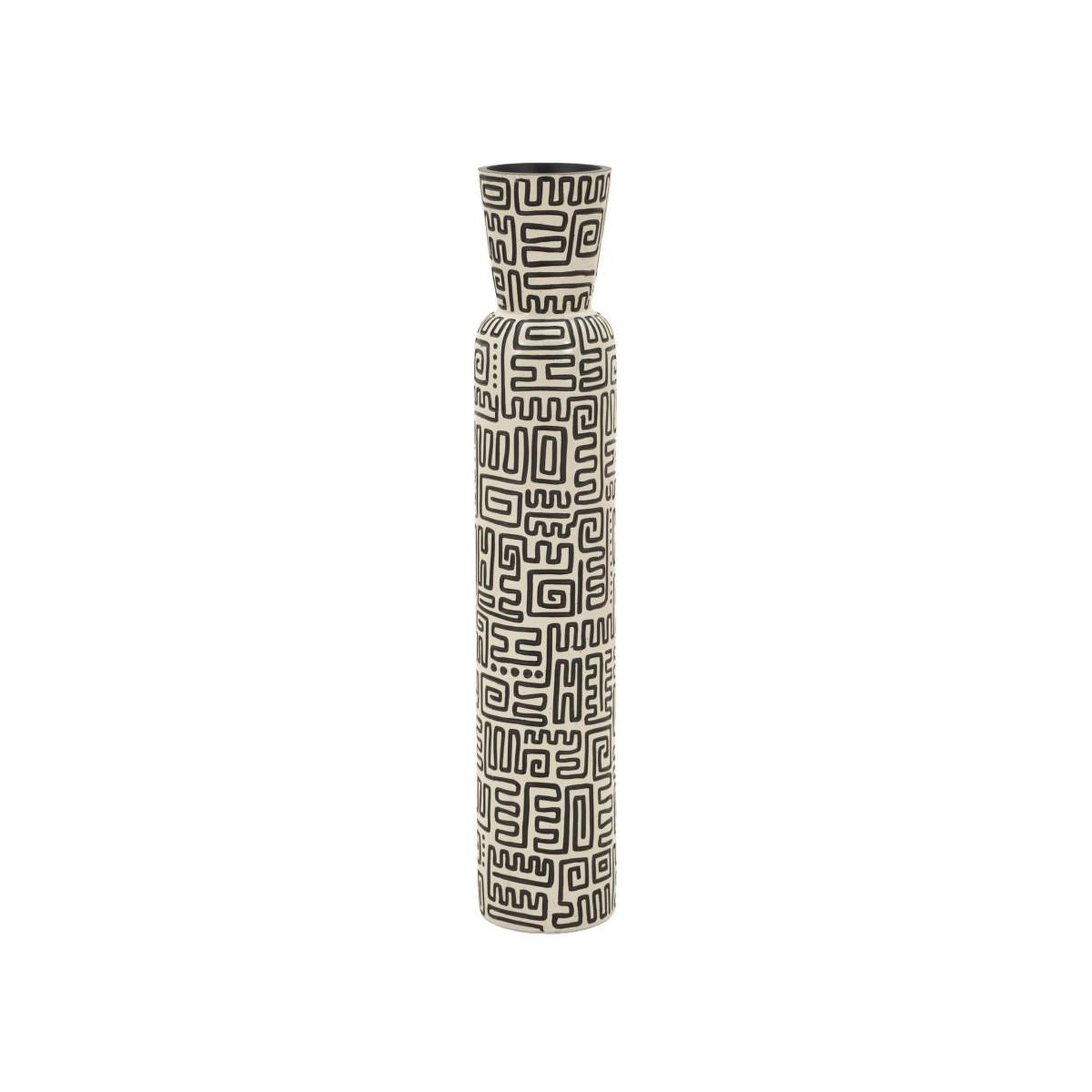 Paris Prix Vase design  nairobi  86cm blanc & noir