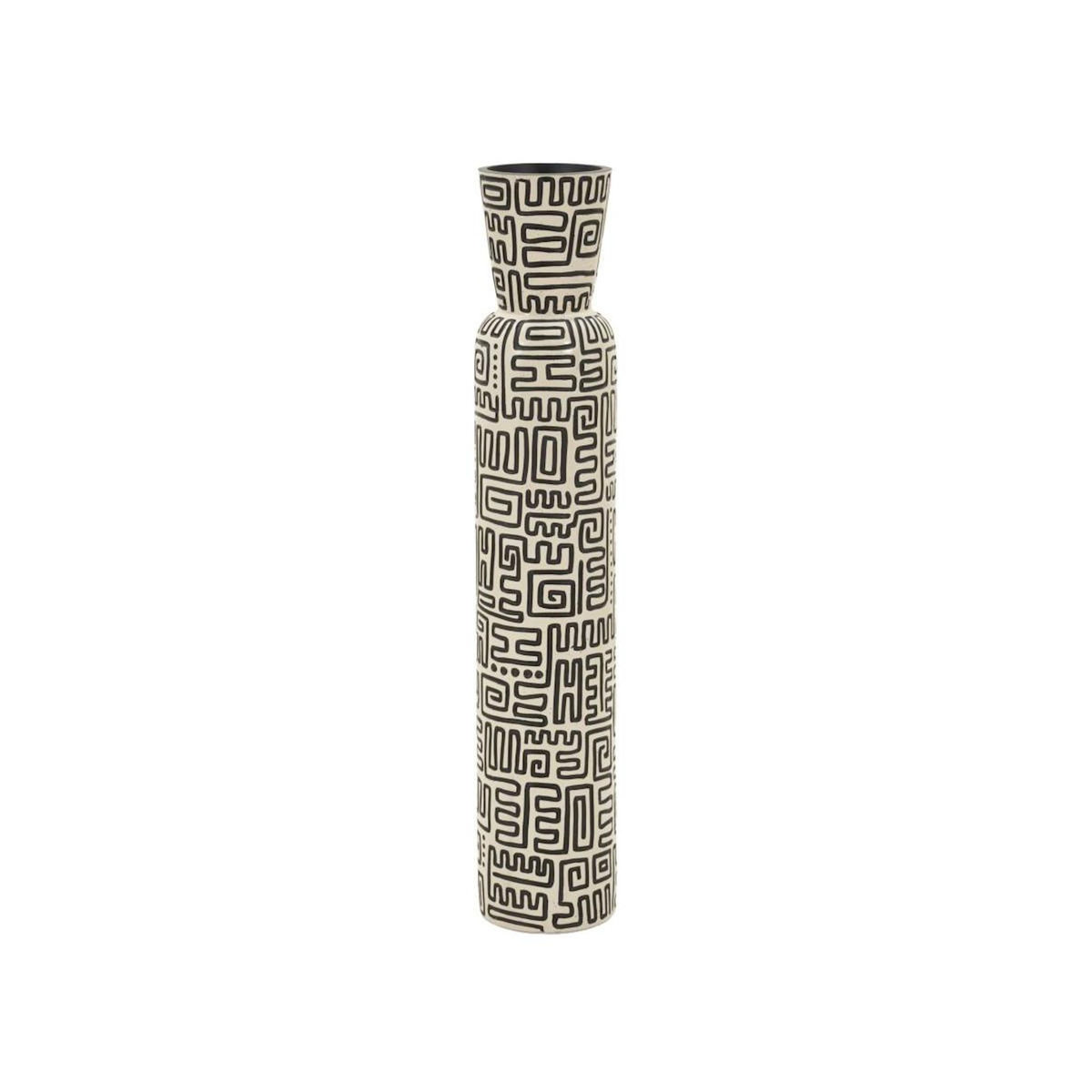 Paris Prix Vase Design  Nairobi  86cm Blanc & Noir