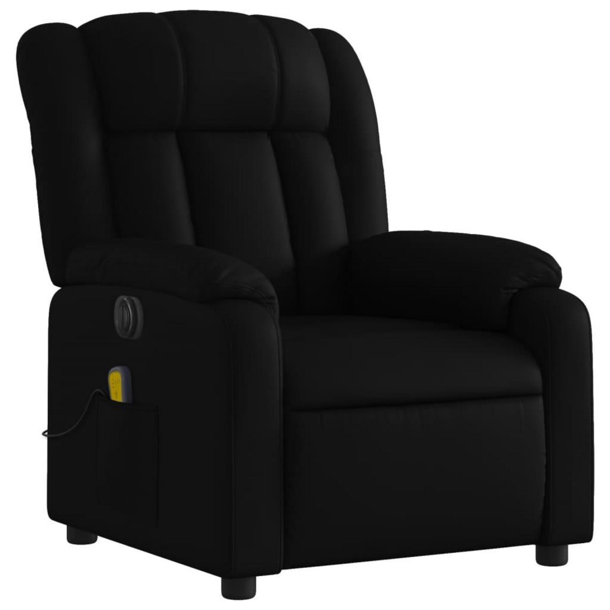 VIDAXL Fauteuil de massage inclinable electrique noir similicuir
