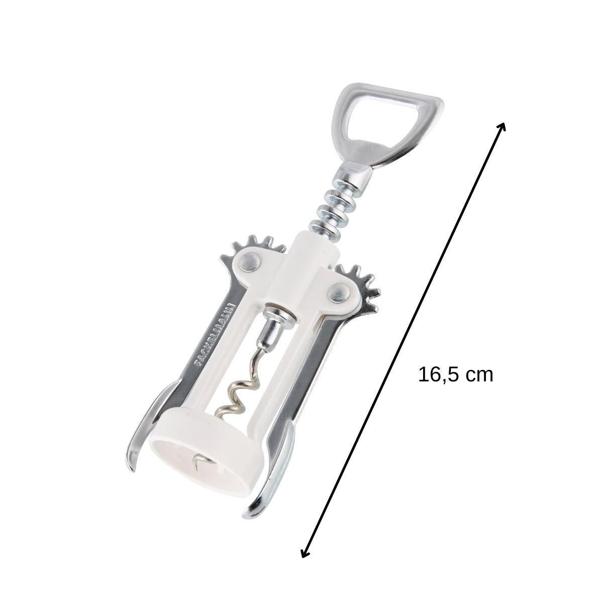 Fackelmann Tire-bouchon à levier blanc avec décapsuleur Fackelmann Bar Concept