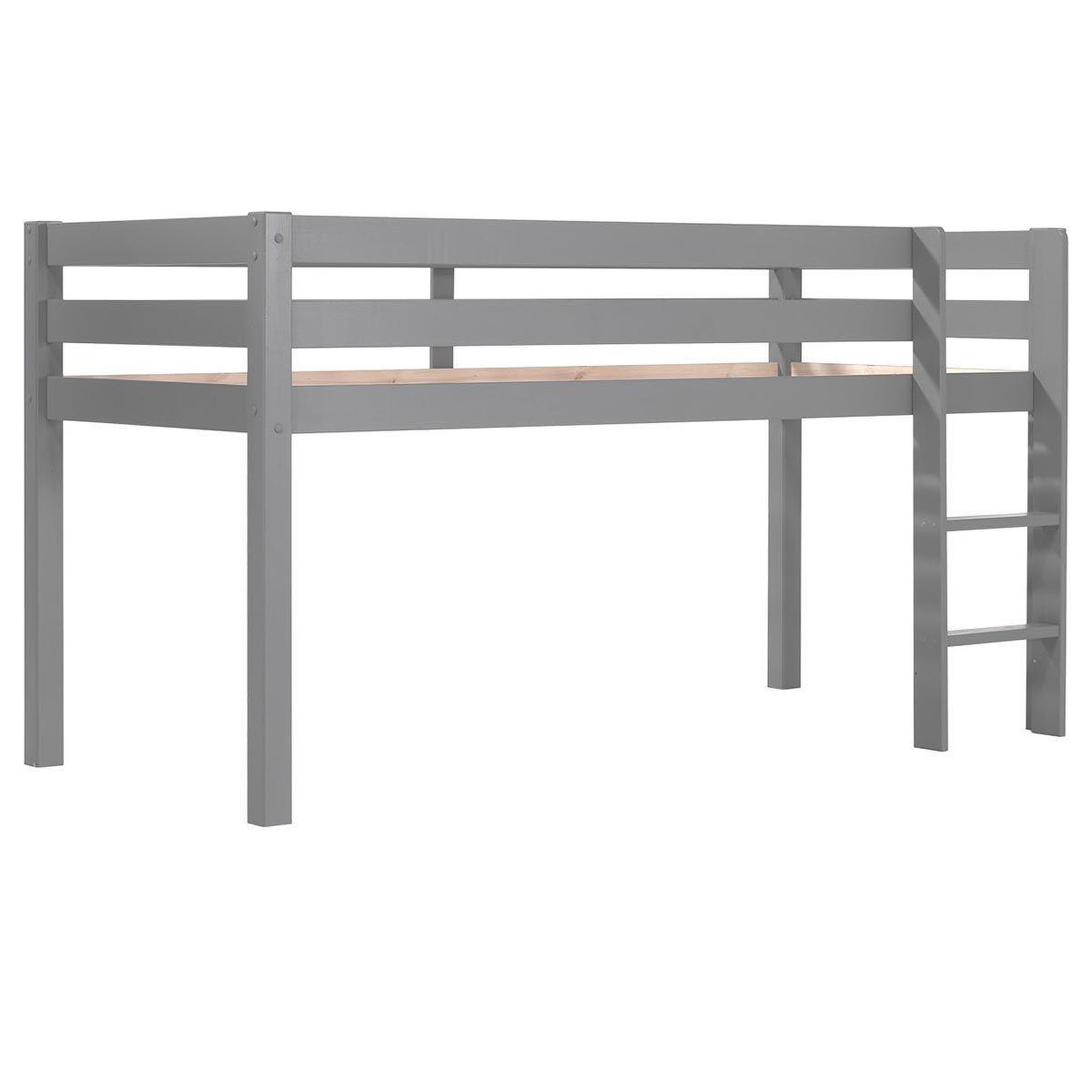 Voir la diapositive 2 : Paris Prix Lit enfant surélevé  pino  90x200cm gris