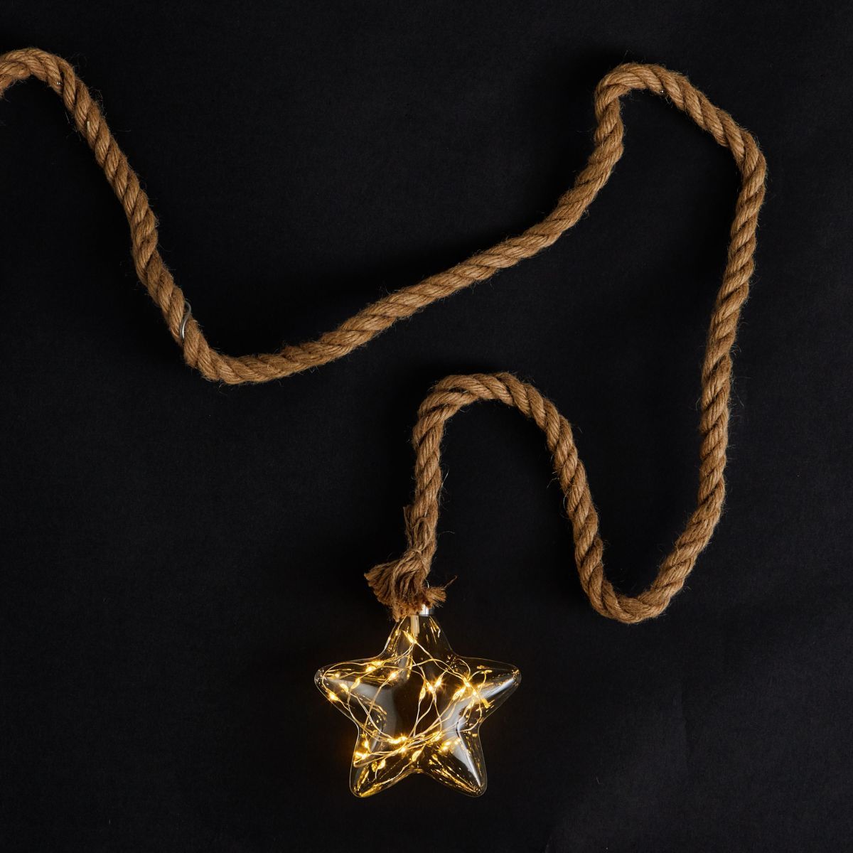 ACTUEL Guirlande intérieure 25 led étoile de verre