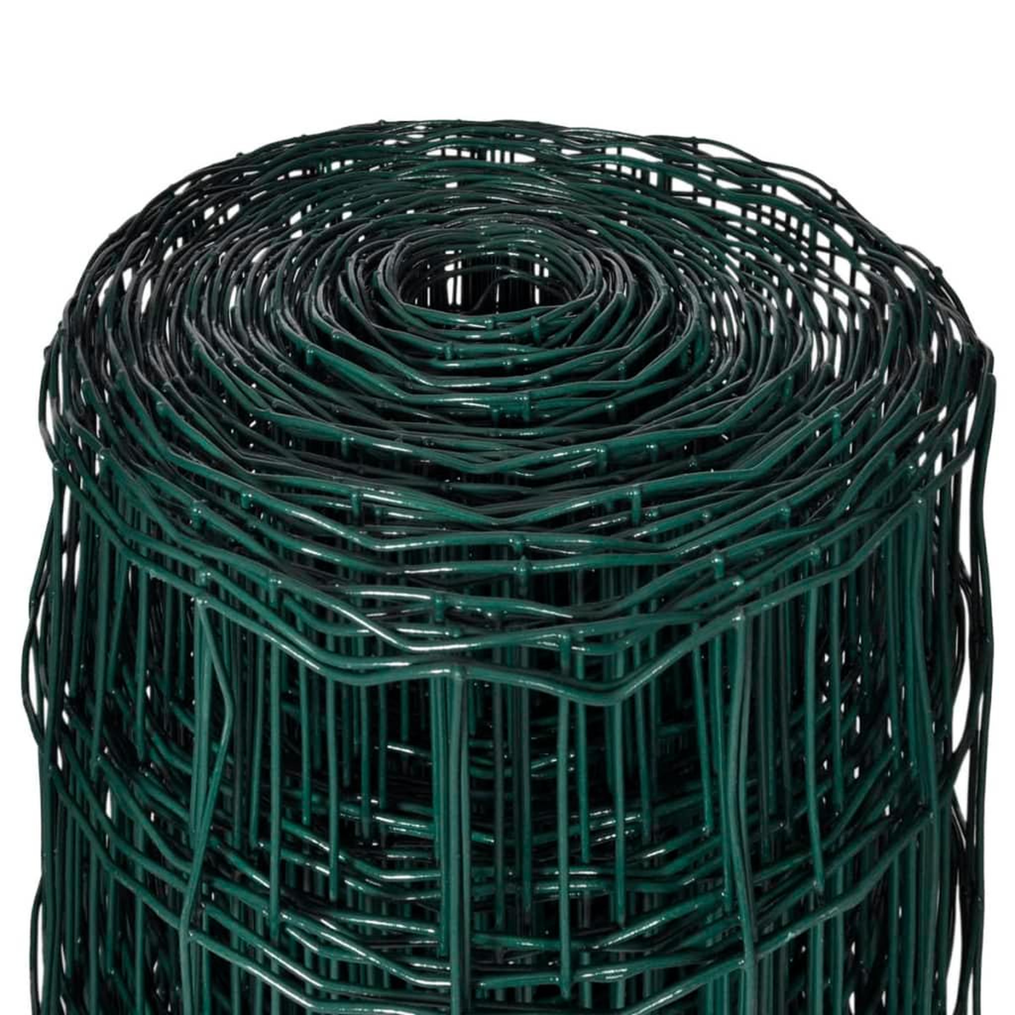 Voir la diapositive 4 : VIDAXL Cloture euro Acier 25 x 1,0 m Vert