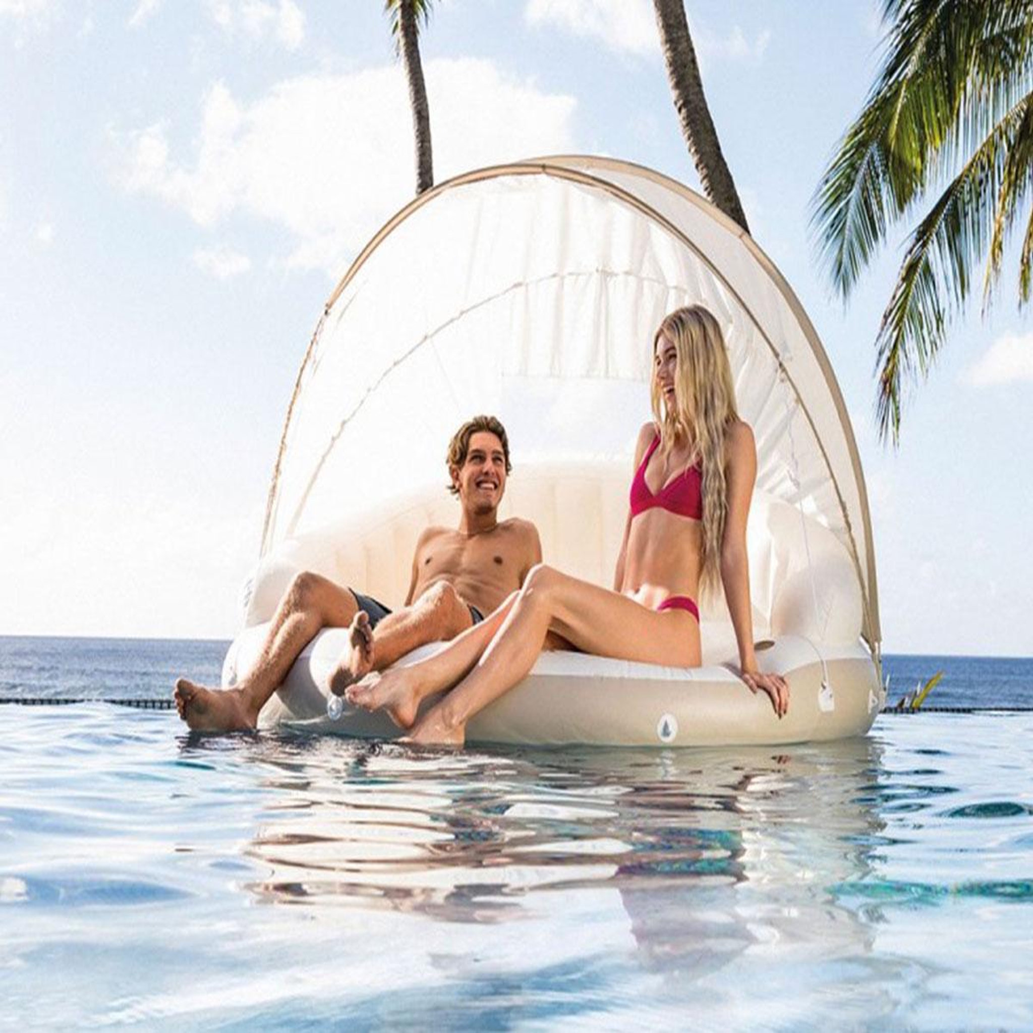 Voir la diapositive 2 : INTEX Ilot flottant Lounge Caraïbes - Intex