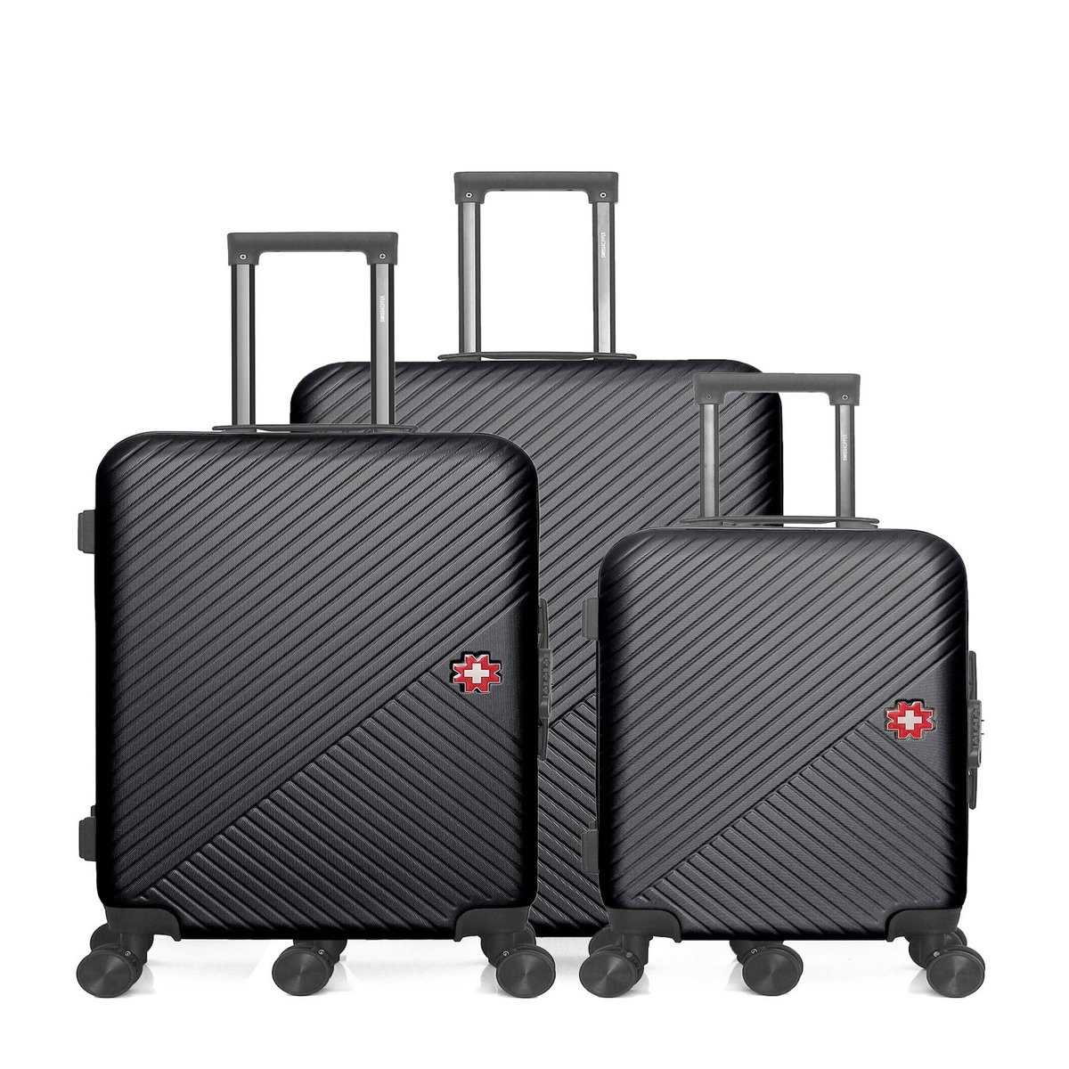 SWISS KOPPER SWISS KOPPER  -  Lot de 3  -  Valise grand format, valise weekend et valise cabine SPIEZ