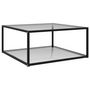 Voir la diapositive 1 : VIDAXL Table basse Transparent 80x80x35 cm Verre trempe