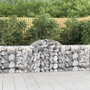 Voir la diapositive 1 : VIDAXL Paniers a gabions arques 25 pcs 200x50x80/100 cm Fer galvanise